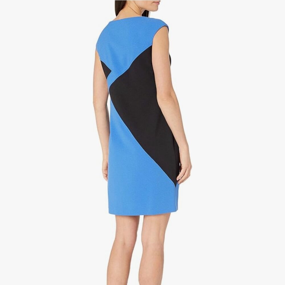 Nine West Womens Sleeveless Colorblock Dress - Picture 2 of 12